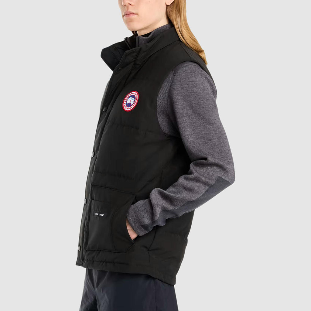 Canada Goose Freestyle Red Label Unisex Slim-Fit Duck Down Vest – Black