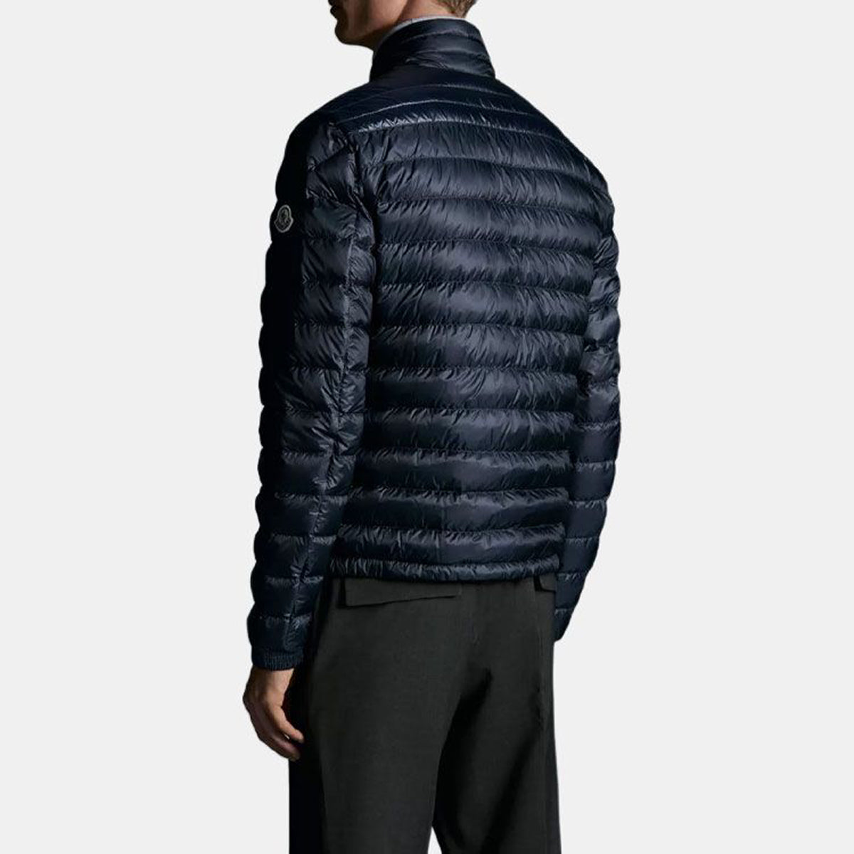 Moncler Daniel SS22 Men's Quilted White Goose Down Jacket – Midnight Blue