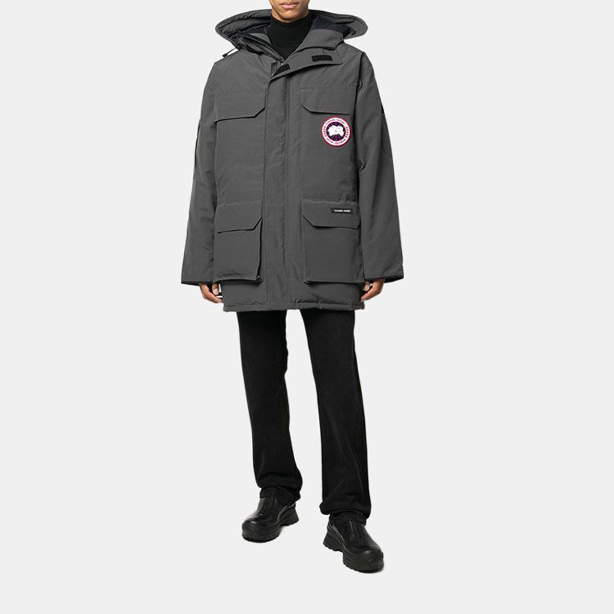Canada Goose Expedition FW22 Unisex Red Label Long Down Parka – 2008 Edition – Graphite Grey