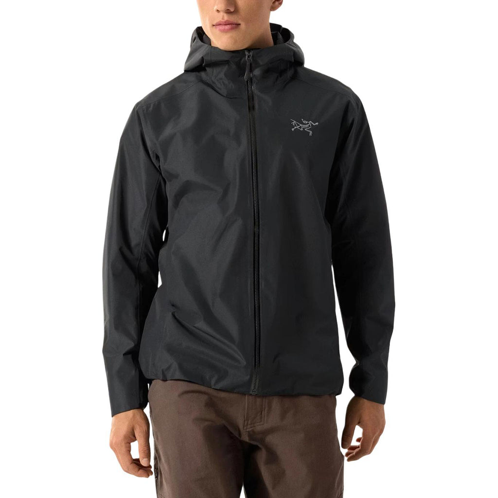 Arc'teryx Solano Hoody Men's GORE-TEX Softshell Jacket – Black / White Embroidered Logo