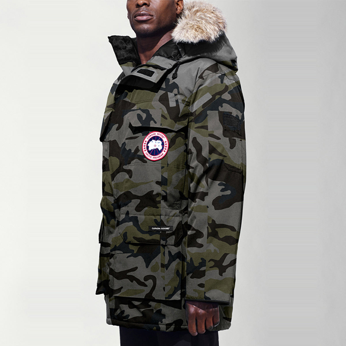Canada Goose Expedition Red Label Men's Long Down Parka – 2008 Edition – Grey Camo