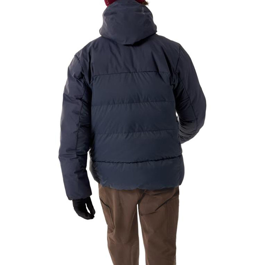 Arc'teryx Thorium SV Hoody Men's 750-Fill Goose Down GORE-TEX Colorblock Jacket – Black & Sapphire Blue