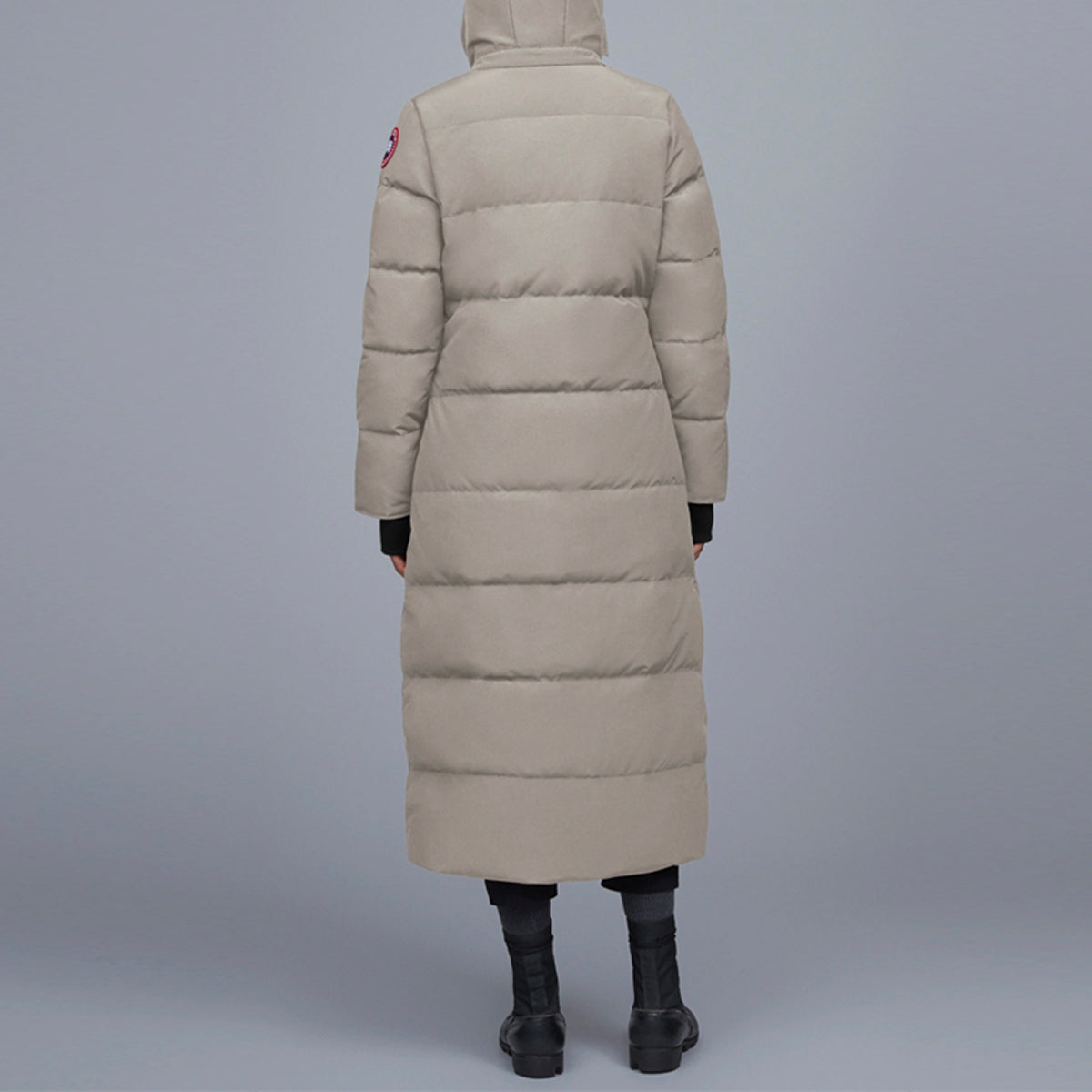 Canada Goose Mystique Red Label Women's Long Duck Down Parka – Limestone Grey