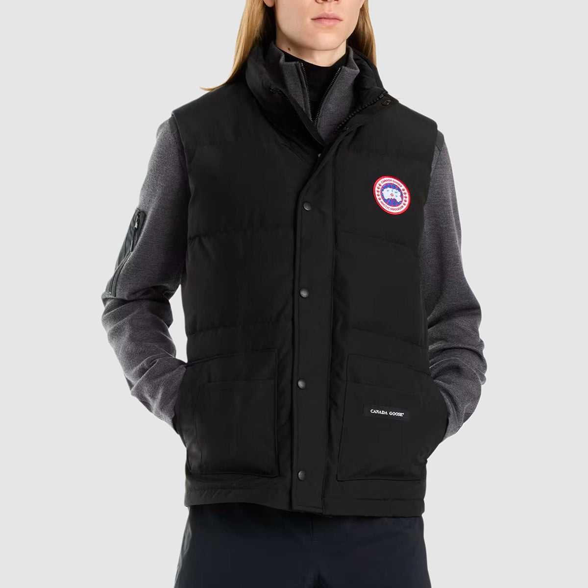 Canada Goose Freestyle Red Label Unisex Slim-Fit Duck Down Vest – Black