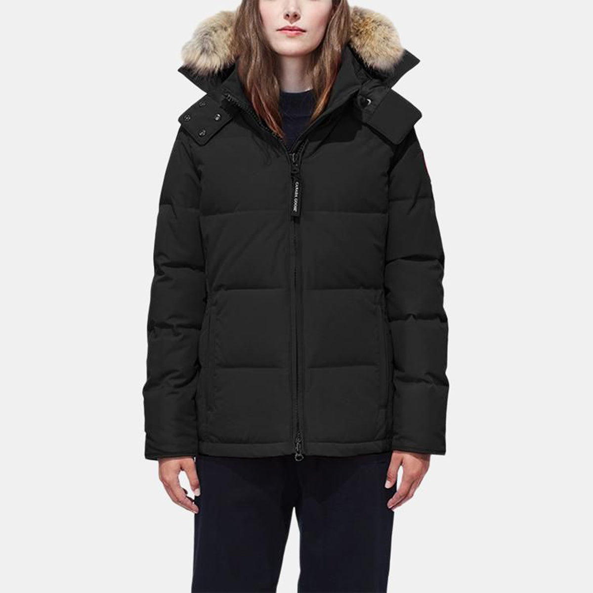 Canada Goose Chelsea Red Label Women's Hooded Down Parka – Black