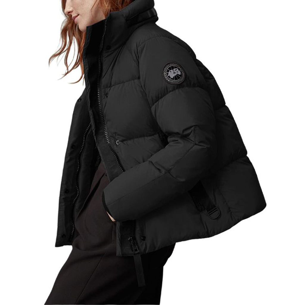 Canada Goose Junction Black Label Women's Quilted Hooded Down Puffer Parka – Black