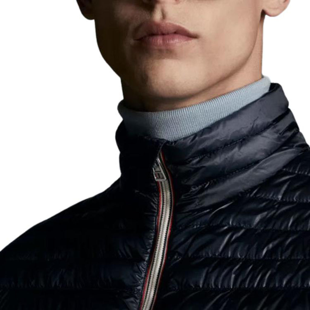 Moncler Daniel SS22 Men's Quilted White Goose Down Jacket – Midnight Blue