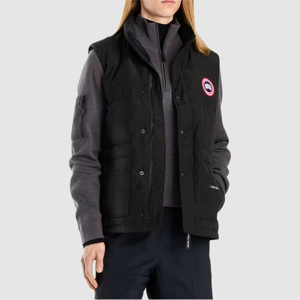 Canada Goose Freestyle Red Label Unisex Slim-Fit Duck Down Vest – Black