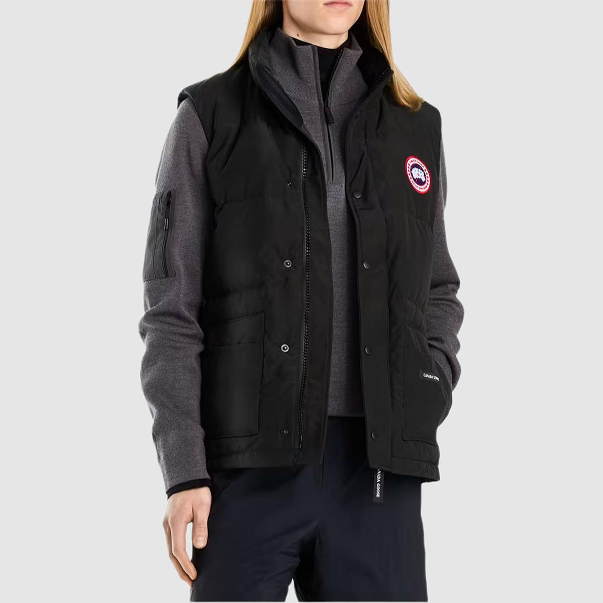 Canada Goose Freestyle Red Label Unisex Slim-Fit Duck Down Vest – Black