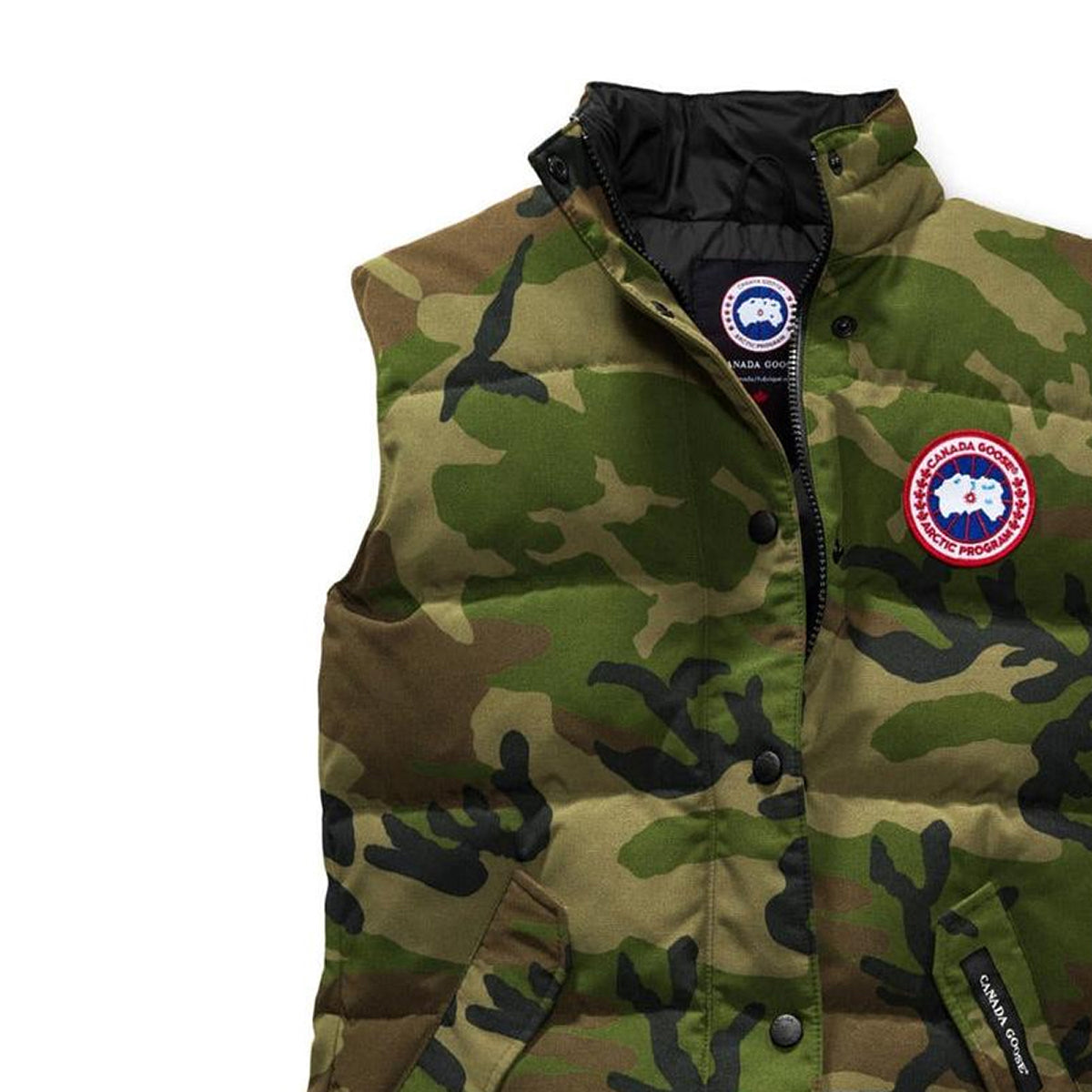 Canada Goose Freestyle Red Label Women's White Duck Down Vest – Camouflage