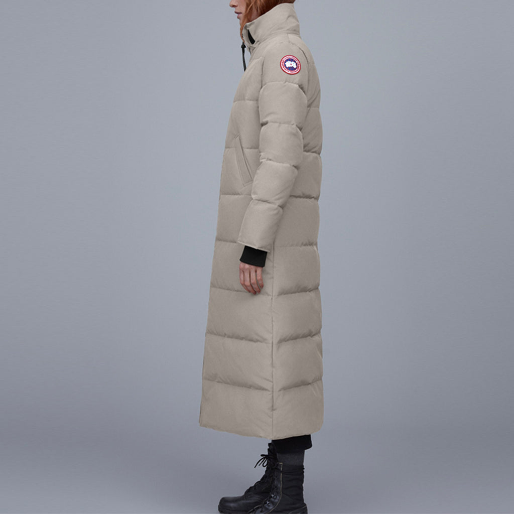 Canada Goose Mystique Red Label Women's Long Duck Down Parka – Limestone Grey