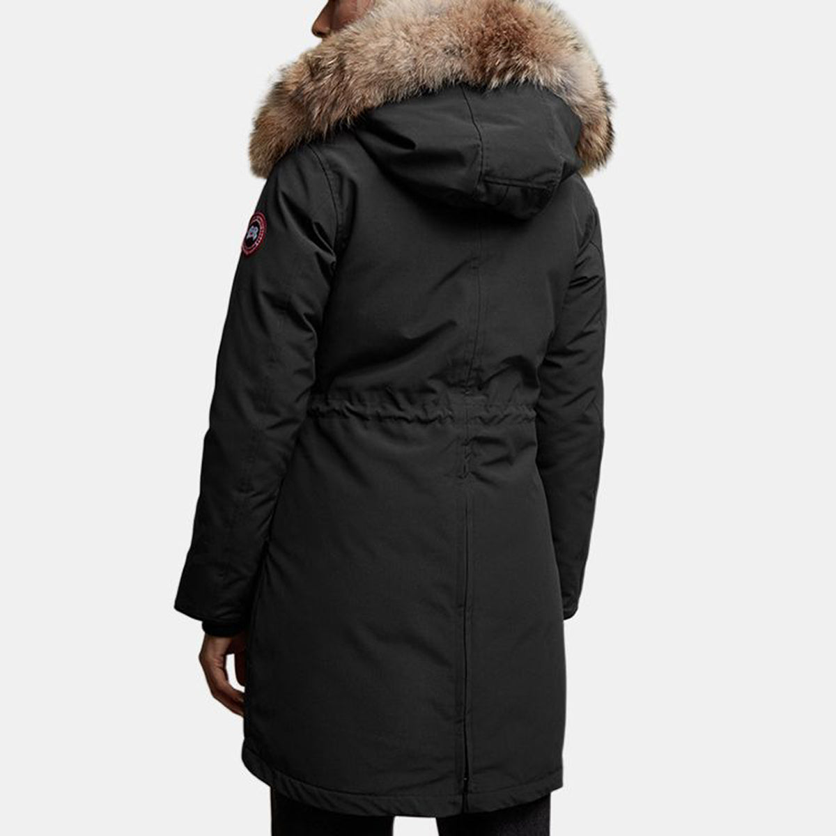 Canada Goose Rossclair Fusion Fit Red Label Women's Mid-Length Duck Down Parka – Black