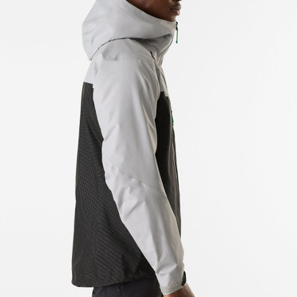 Arc'teryx Alpha Men's GORE-TEX Colorblock Shell Jacket – Black / Stealth Grey / Jungle Green