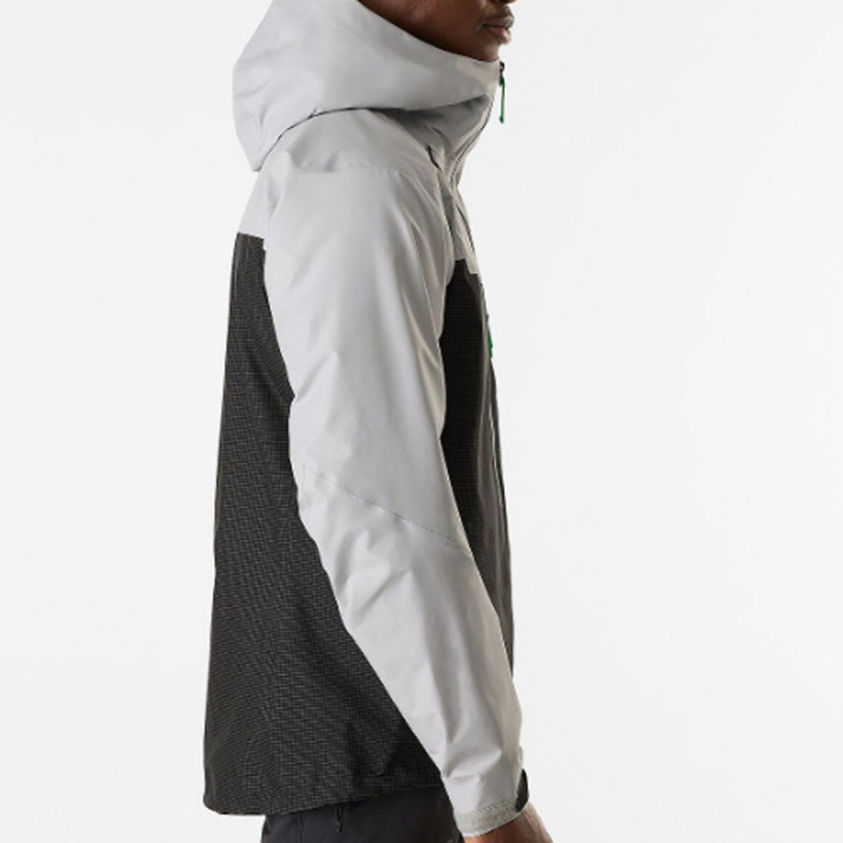 Arc'teryx Alpha Men's GORE-TEX Colorblock Shell Jacket – Black / Stealth Grey / Jungle Green