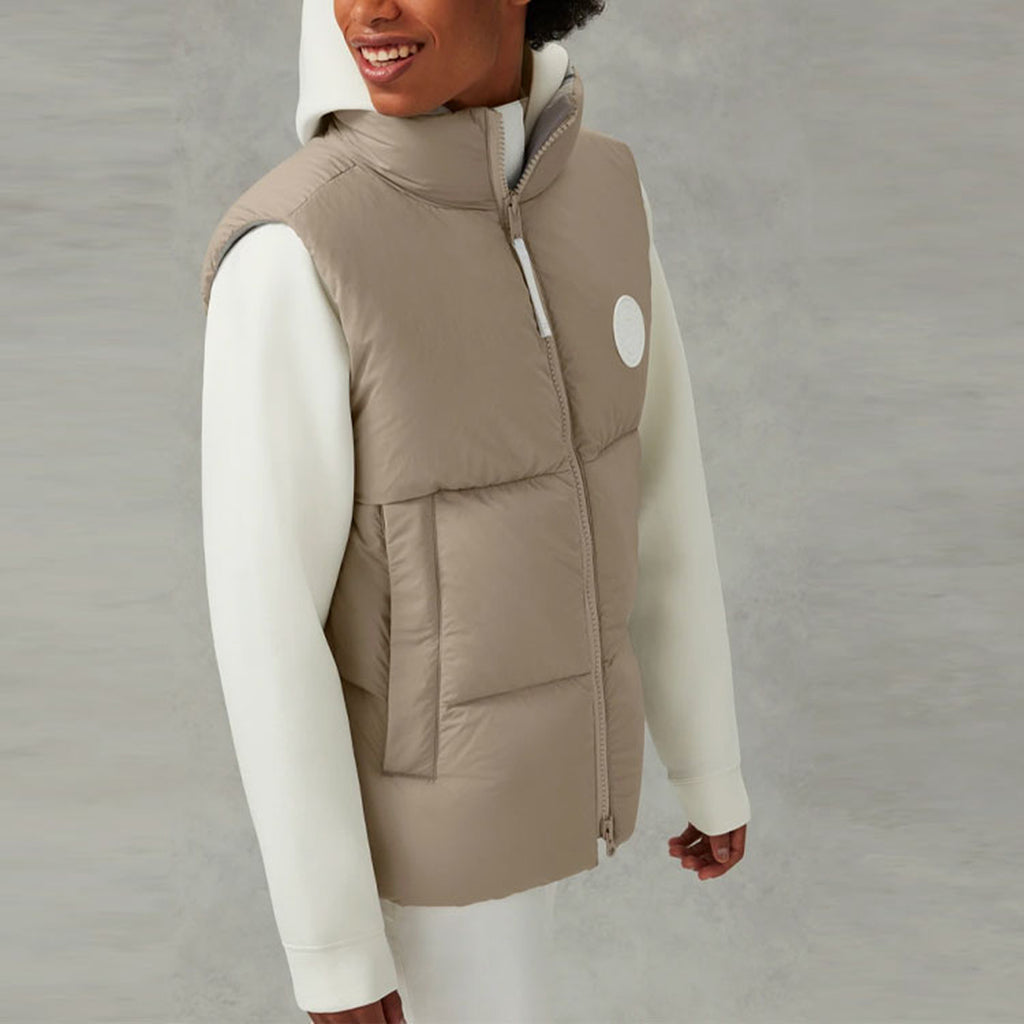 Canada Goose Everett Women's White Label Quilted Duck Down Vest – Khaki