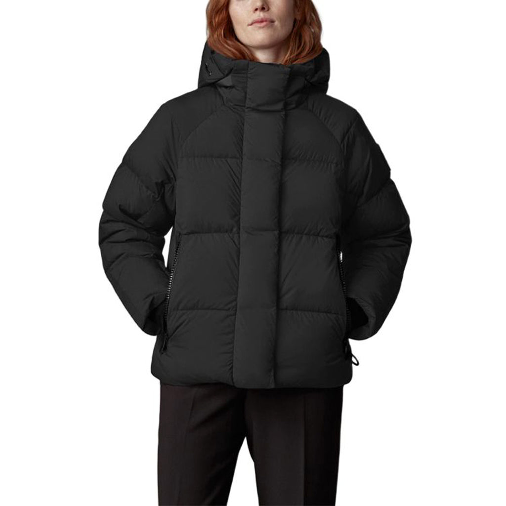 Canada Goose Junction Black Label Women's Quilted Hooded Down Puffer Parka – Black