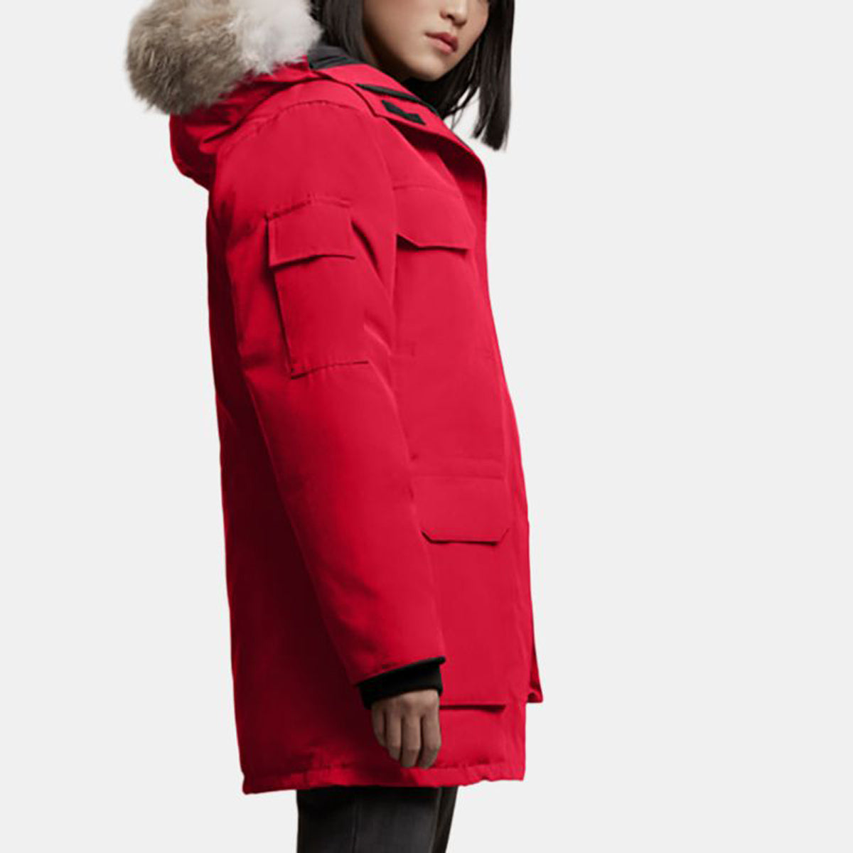 Canada Goose Expedition Fusion Fit Women's Red Label Hooded Down Parka – Red