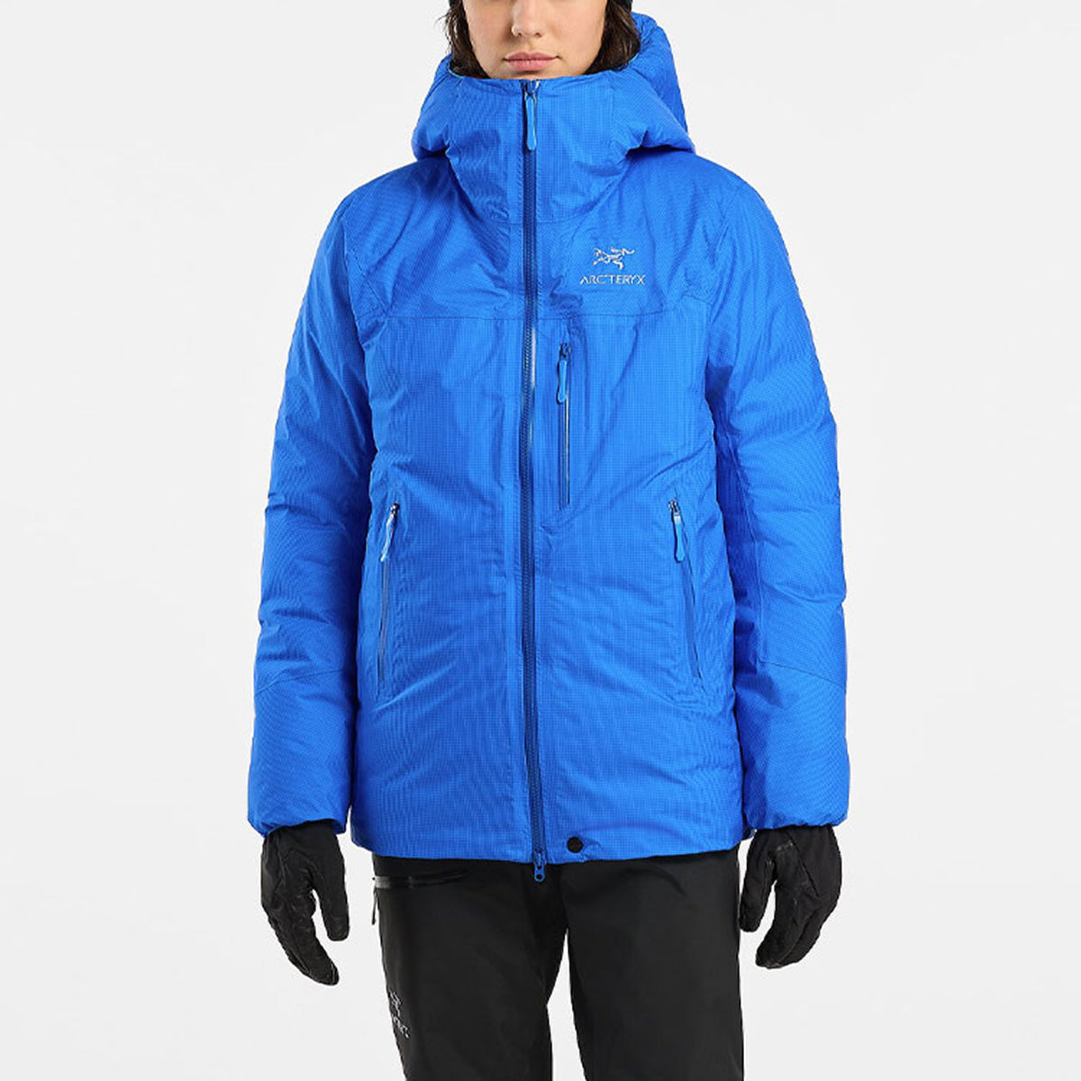 Arc'teryx Alpha Women's Lightweight Hooded Down Parka – Ripple Blue