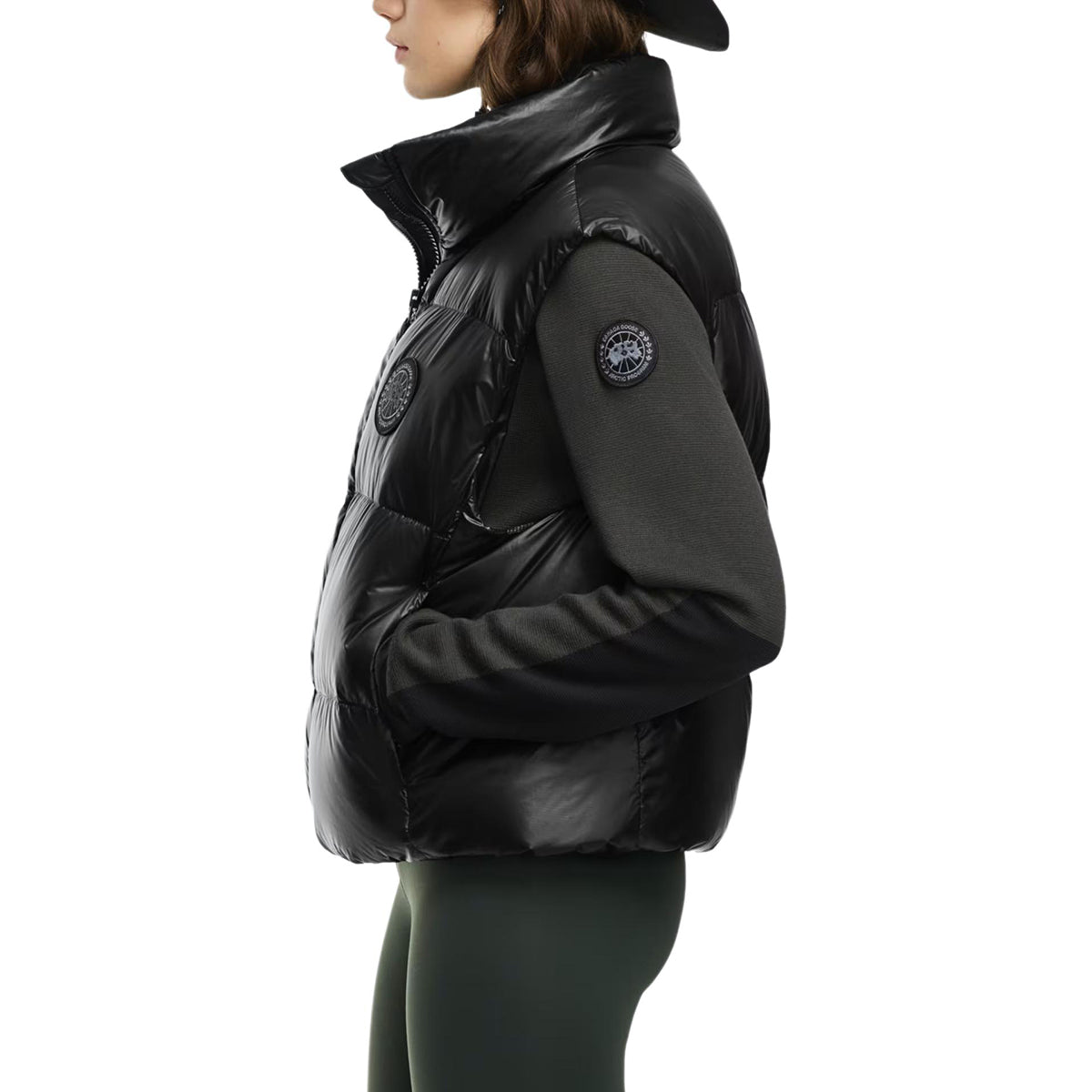 Canada Goose Cypress Black Label Women's Lightweight High-Neck Puffer Vest – Black